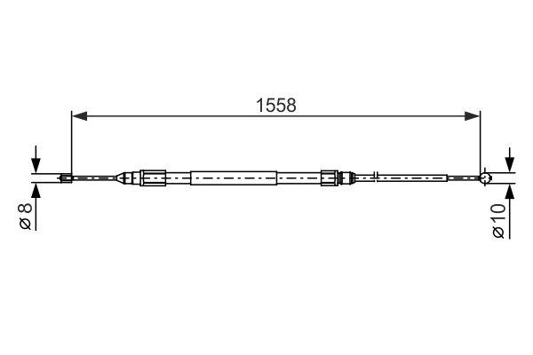 Тросовий привод, стоянкове гальмо   1 987 482 368   BOSCH