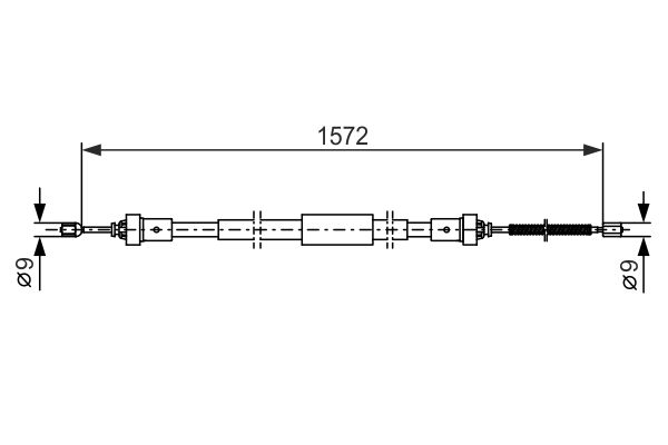 Тросовий привод, стоянкове гальмо   1 987 482 384   BOSCH