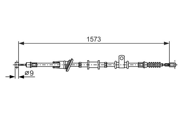 Тросовий привод, стоянкове гальмо   1 987 482 399   BOSCH