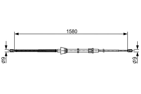 Тросовий привод, стоянкове гальмо   1 987 482 446   BOSCH