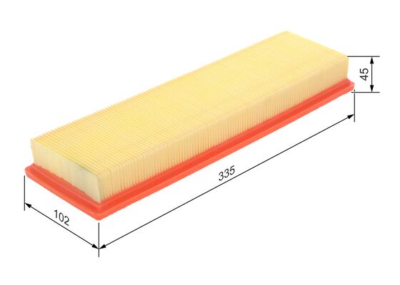 Повітряний фільтр 1 457 433 158 BOSCH #4