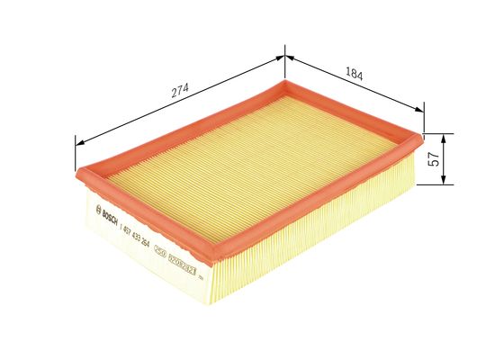 Повітряний фільтр 1 457 433 264 BOSCH #4