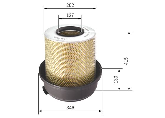 Повітряний фільтр 1 457 433 730 BOSCH #4