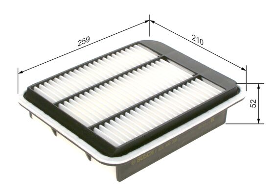 Повітряний фільтр F 026 400 208 BOSCH #4