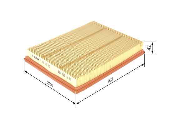 Повітряний фільтр F 026 400 390 BOSCH #4