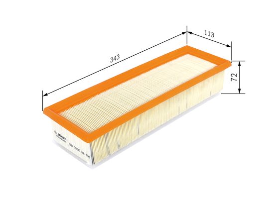 Повітряний фільтр F 026 400 459 BOSCH #4