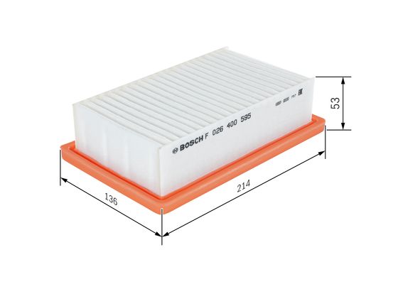 Воздушный фильтр F 026 400 595 BOSCH #4