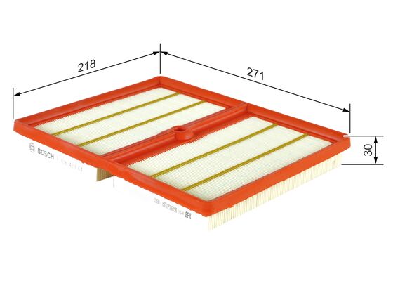 Повітряний фільтр F 026 400 611 BOSCH #4