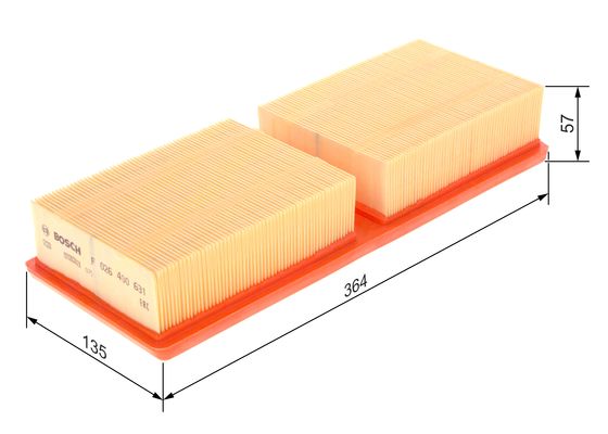 Повітряний фільтр F 026 400 631 BOSCH #4