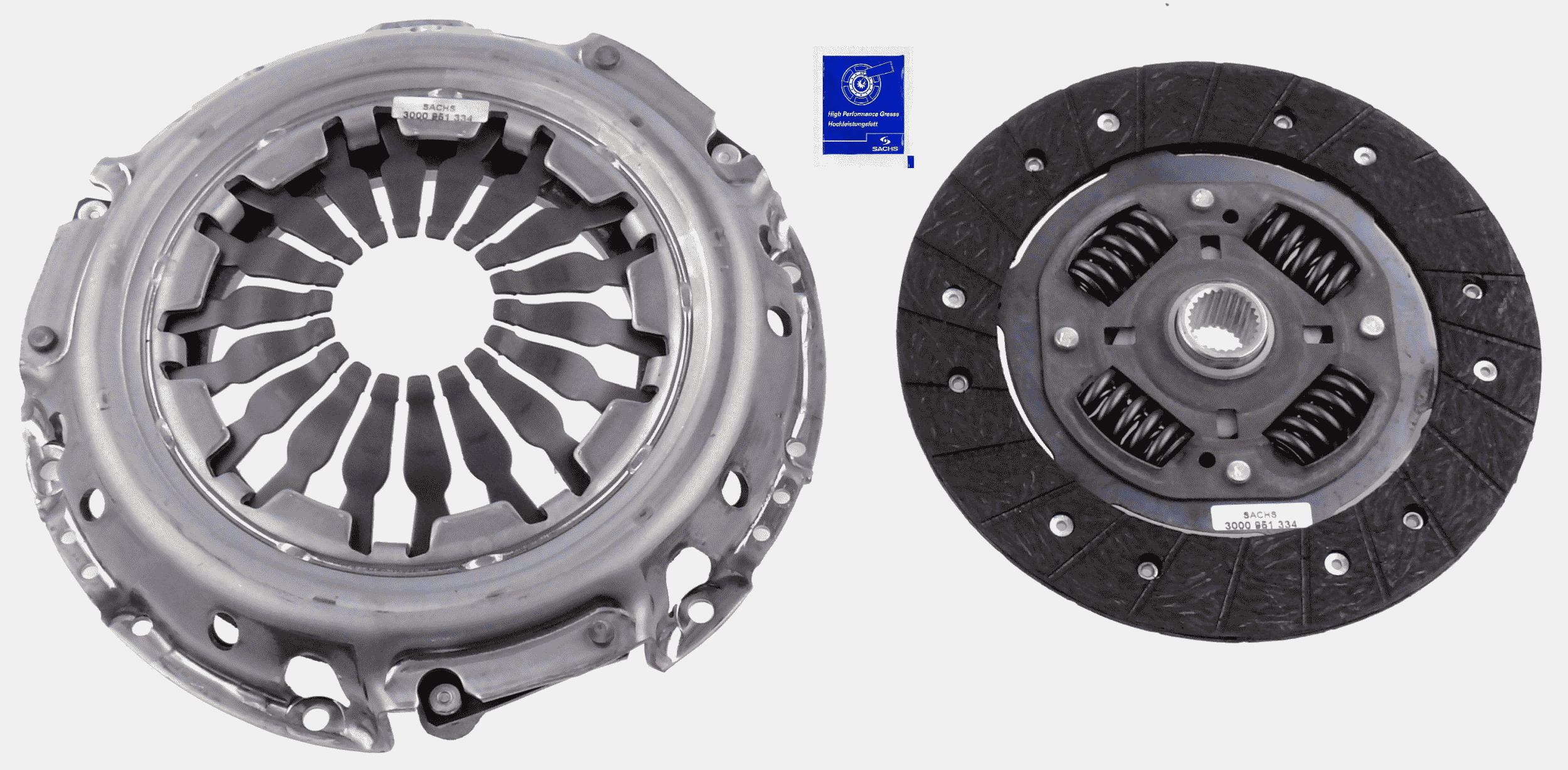 Комплект сцепления, SACHS 3000 951 334 Комплект сцепления, SACHS 3000 951 334
