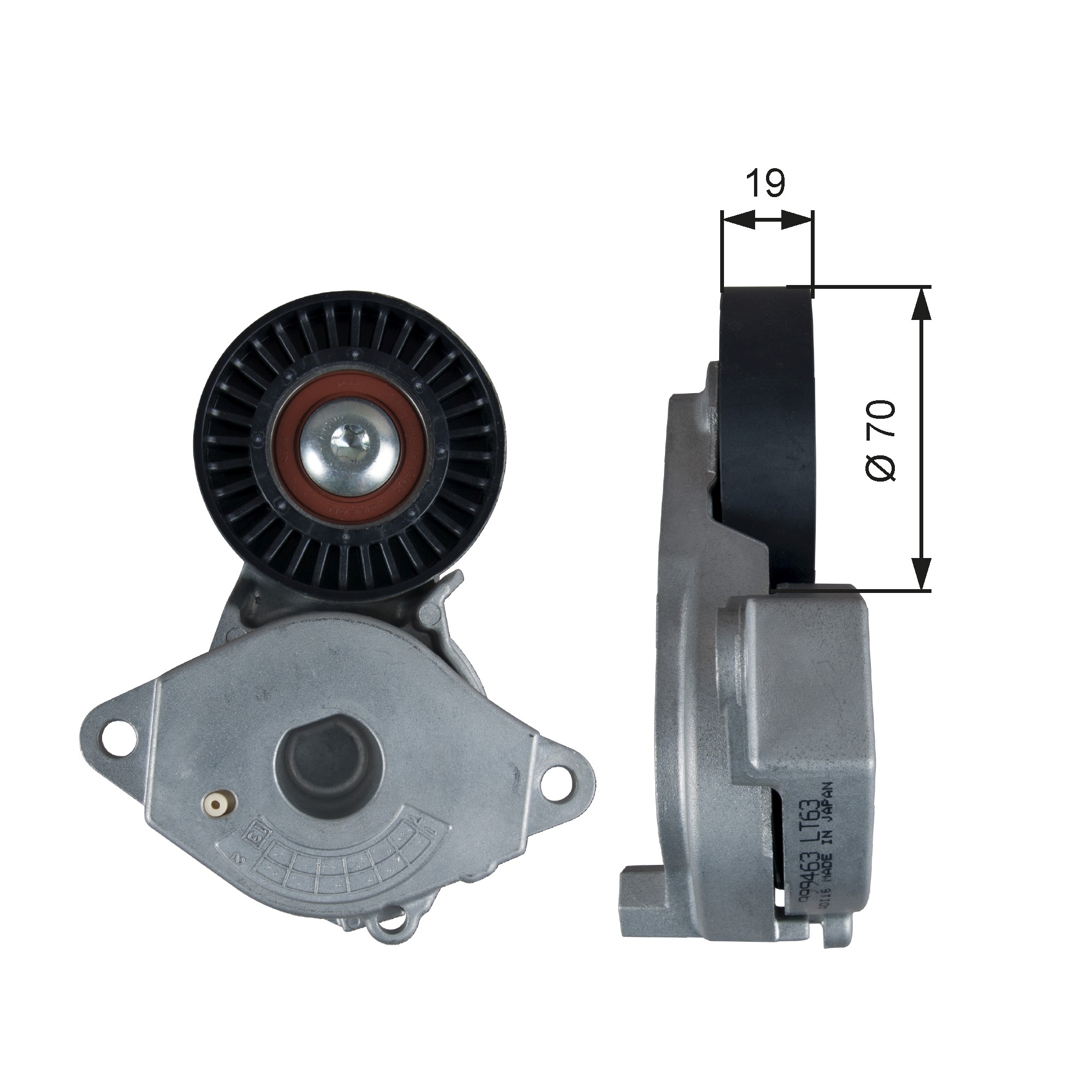 Натяжитель ремня, клиновой зубча, GATES T39355 Натяжитель ремня, клиновой зубча, GATES T39355