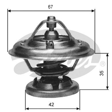 Термостат, охлаждающая жидкость   TH12685G1   GATES