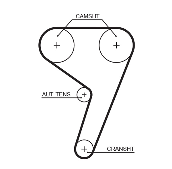 Зубчастий ремінь   5433XS   GATES