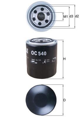 Оливний фільтр   OC 540   KNECHT