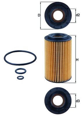 Масляный фильтр   OX 153/7D1   KNECHT