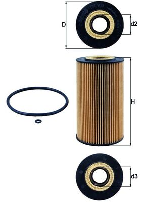 Масляный фильтр   OX 169D   KNECHT