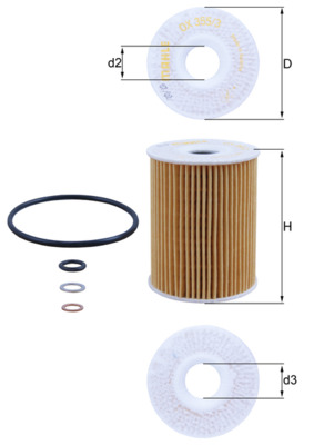 Оливний фільтр   OX 355/3D   KNECHT