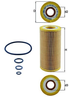 Оливний фільтр   OX 383D   KNECHT