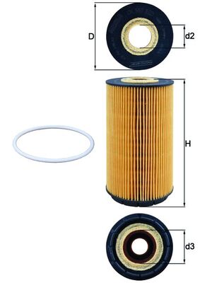 Масляный фильтр   OX 557D   KNECHT