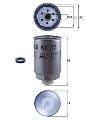 Фільтр палива   KC 17D   KNECHT