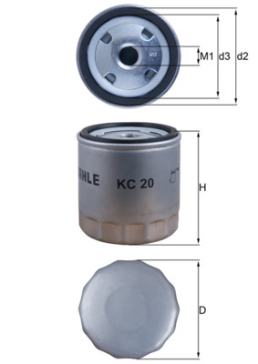 Фільтр палива   KC 20   KNECHT