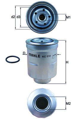 Топливный фильтр   KC 510D   KNECHT