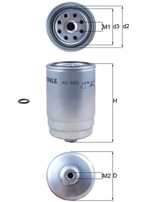 Фільтр палива   KC 605D   KNECHT