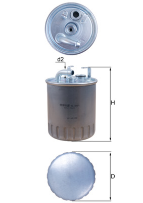 Фільтр палива   KL 100/1   KNECHT