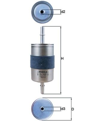 Фільтр палива   KL 1055   KNECHT