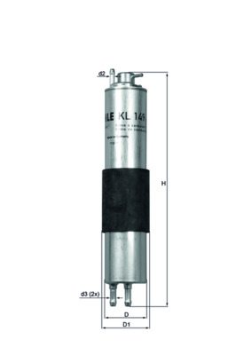 Фільтр палива   KL 149   KNECHT