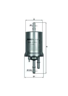 Фільтр палива   KL 156/3   KNECHT