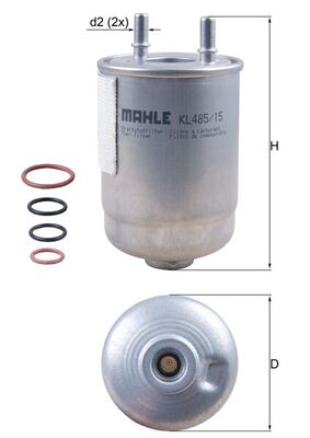 Фільтр палива   KL 485/15D   KNECHT