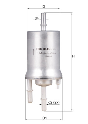 Фільтр палива   KL 572   KNECHT