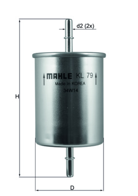 Фільтр палива   KL 79   KNECHT