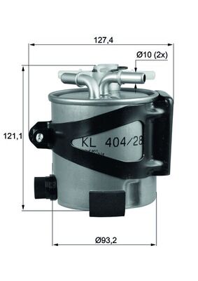 Топливный фильтр   KLH 44/25   KNECHT