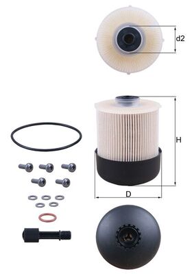 Топливный фильтр   KX 338/28D   KNECHT