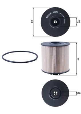 Топливный фильтр   KX 67/2D   KNECHT