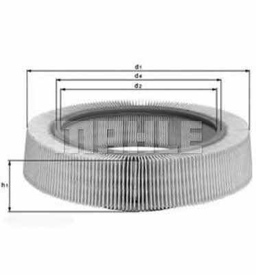 Воздушный фильтр   LX 276   KNECHT