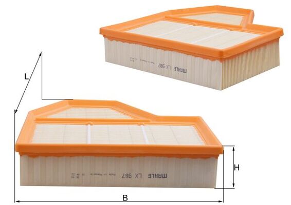 Повітряний фільтр   LX 987   KNECHT