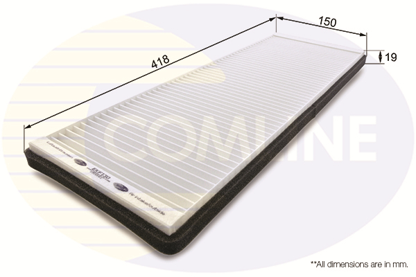 Фільтр, повітря у салоні   EKF130   COMLINE