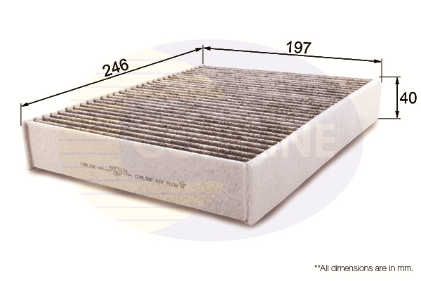 Фільтр, повітря у салоні   EKF323A   COMLINE