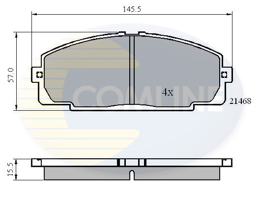 Комплект тормозных колодок, дисковый тормоз   CBP0459   COMLINE