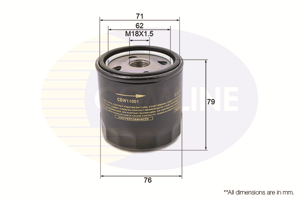 Оливний фільтр   CDW11001   COMLINE