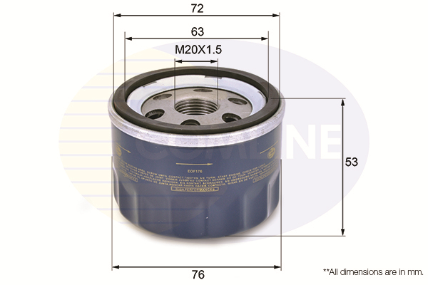Масляный фильтр   EOF176   COMLINE
