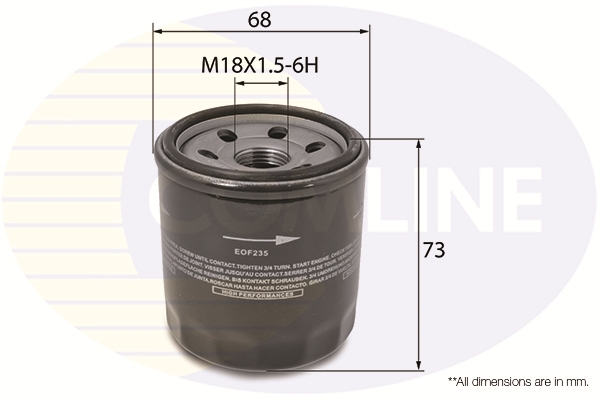 Оливний фільтр   EOF235   COMLINE