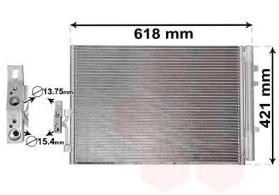 Конденсатор, система кондиціонування повітря   06005481   VAN WEZEL