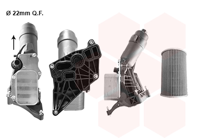 Охолоджувач оливи, моторна олива   06013768   VAN WEZEL