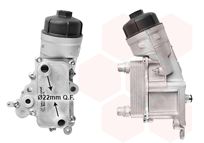 Охолоджувач оливи, моторна олива   17013103   VAN WEZEL