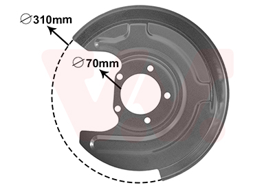 Відбивач, гальмівний диск   0315373   VAN WEZEL
