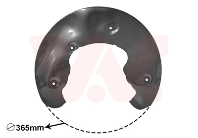 Відбивач, гальмівний диск   0327372   VAN WEZEL